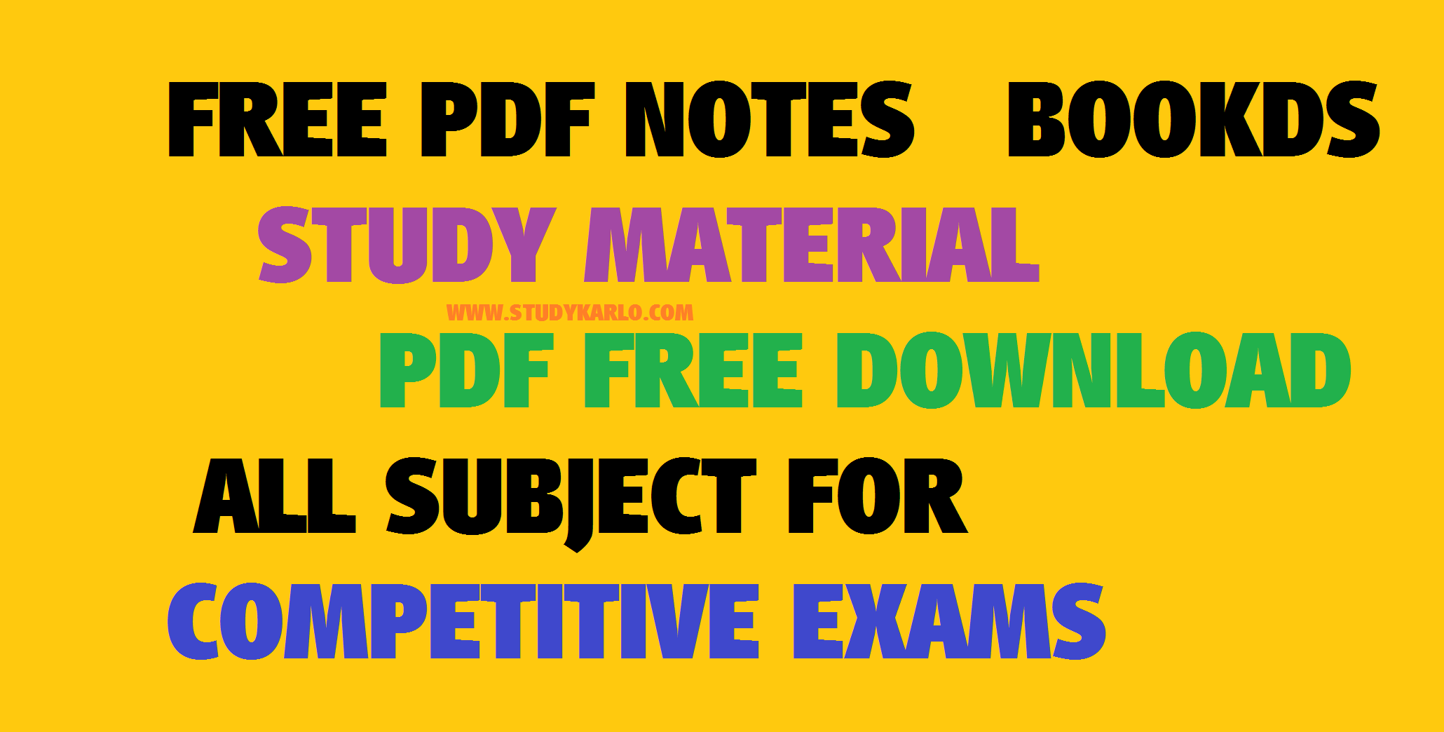 FREE STUDY NOTES