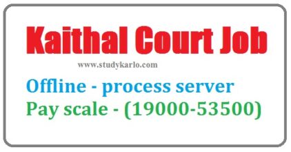 Kaithal process server offline post