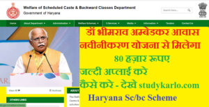 Bhimraav Ambedkar Govt SCheme Haryanaa