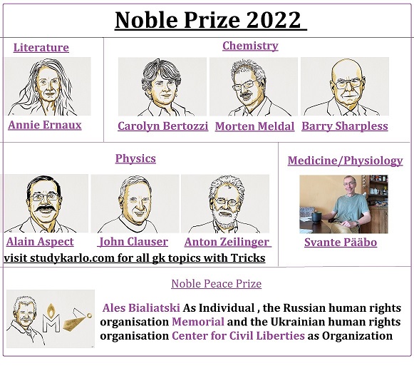 Noble prize 2022 pdf