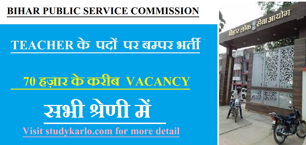 Bpsc teacher Recruitment 2023 pgt/tgt