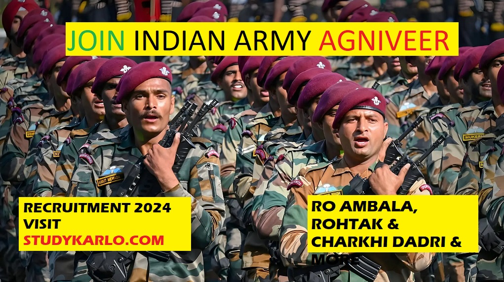 join indian Army Agniveer Recruitment 2024
